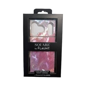 C2-O Flaunt Square Case For Apple iPhone 17 Pro - Pink Mother Of Pearl